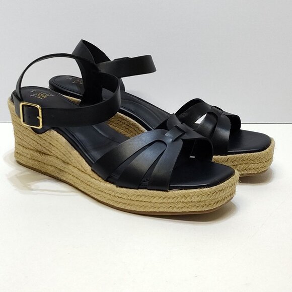 Time and Tru Espadrille Wedge Sandal Strappy Adjustable Ankle Strap Size 11 NWOT - Picture 3 of 11